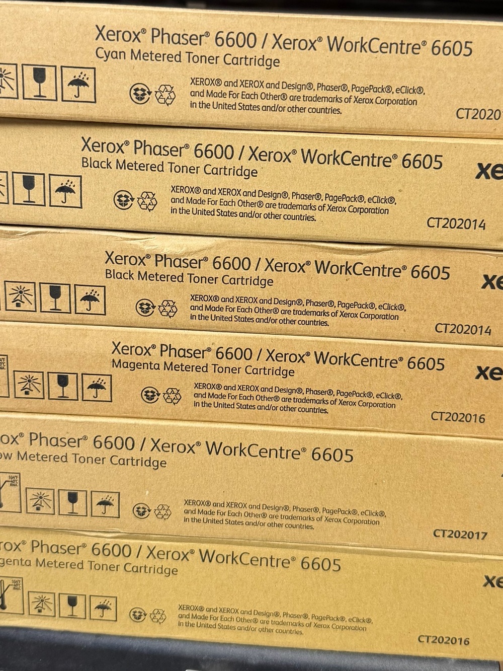 Xerox Phaser 6600 / WorkCentre 6605 Toner Pack - Cyan Magenta Yellow Black